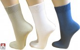 Dámské ponožky 100% bavlna hladké 37-39