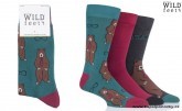 Pánské vzorované ponožky WILD FEET MEDVĚD