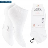Ponožky nízké dámské bílé AKTIVE