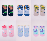 Baby ponožky FROTÉ vzorované 