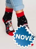 Vánoční froté ponožky s ABS
